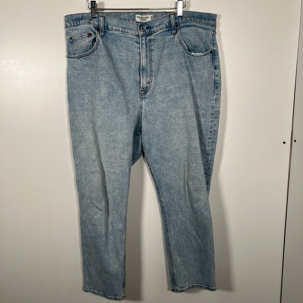 90s Light Wash Ankle Straight Jeans Ultra High‎ Rise Curve Love 34 Regular